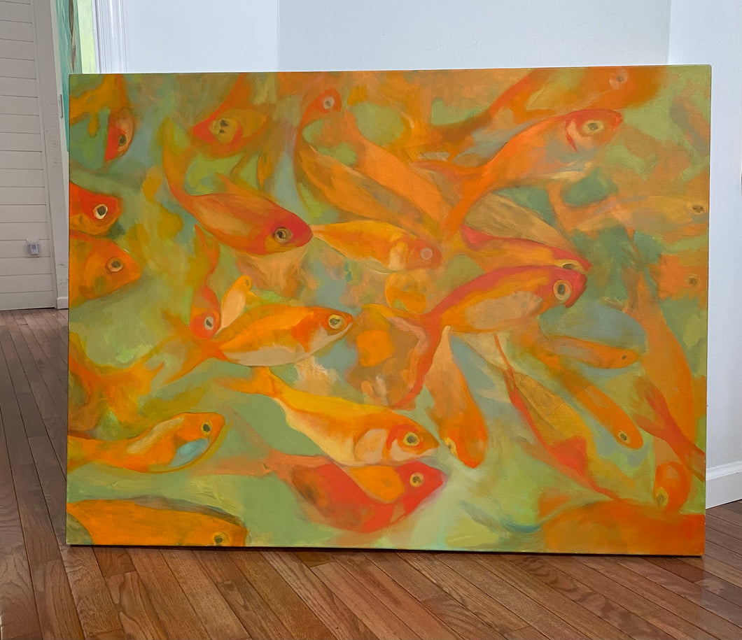 Swarming Goldfish